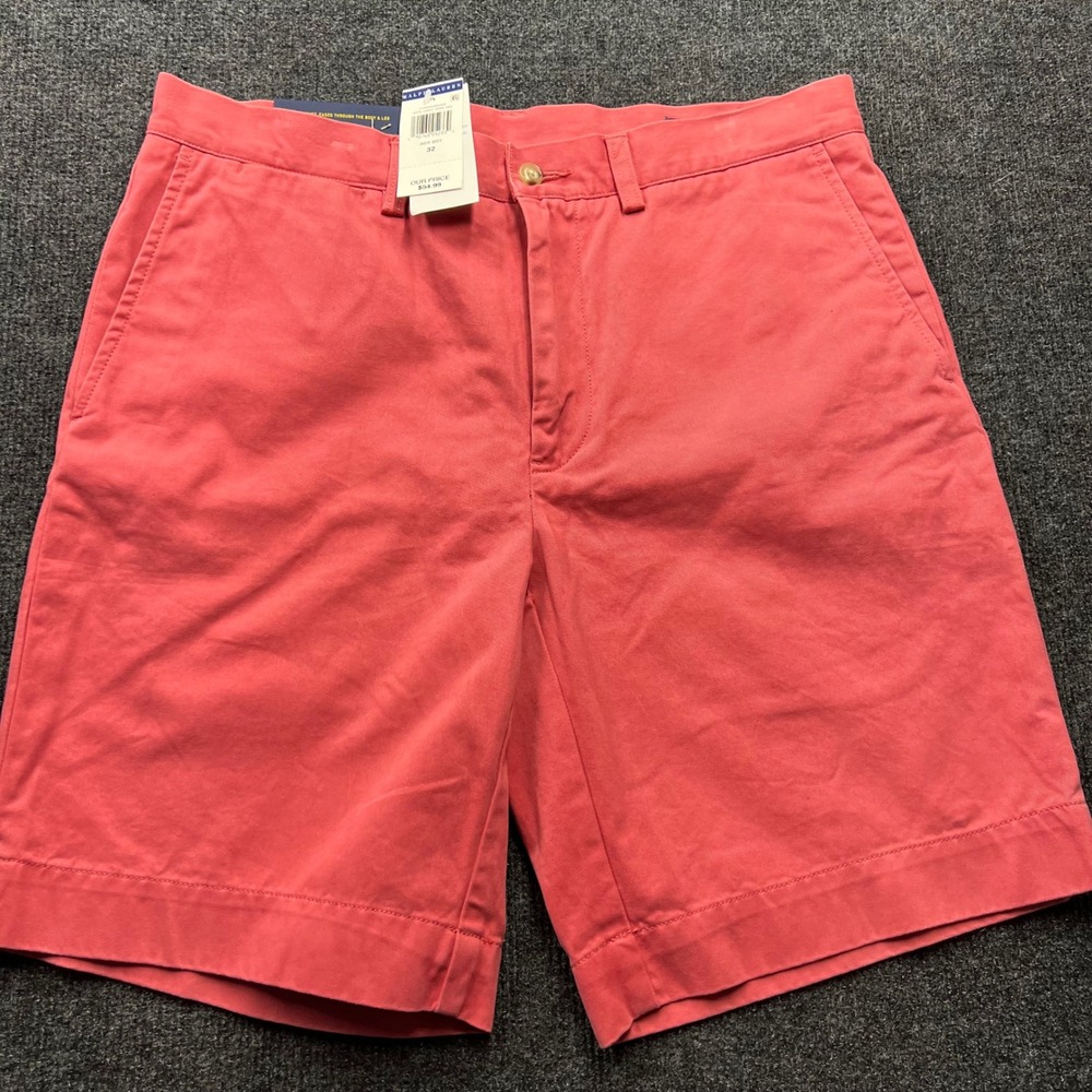 Polo Ralph Lauren Classic Fit 9" Chino Shorts Pink Coral 32 710595685009